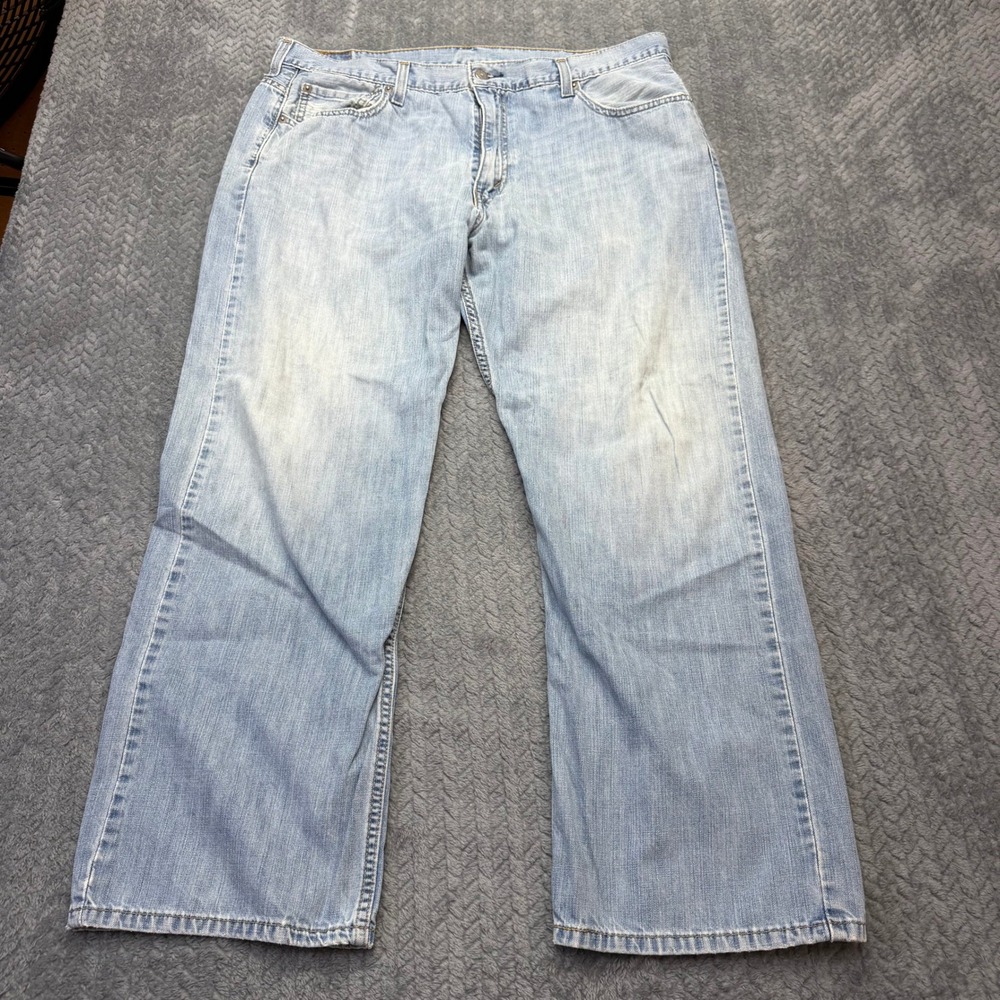 Levi's 569 Jeans Mens Loose Straight Light Wash Blue 36x28 Denim Y2K‎ Baggy Fit